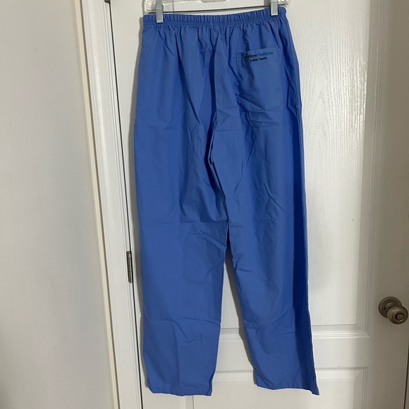5/$25 Blue Scrub Pants Elastic Waist Drawstring XL Medical Intern School New Job - Picture 4 of 9